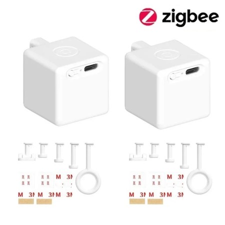 Tuya Zigbee 1/3 Uds inteligente tpye-c táctil recargable Fingerbot Plu