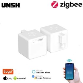 Tuya Zigbee 1/3 Uds inteligente tpye-c táctil recargable Fingerbot Plu