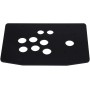 Lazmin Acrylic Joystick Panel, Black DIY Acrylic Panel and Slanted Cases Replacement Set for Game