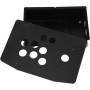 Lazmin Acrylic Joystick Panel, Black DIY Acrylic Panel and Slanted Cases Replacement Set for Game