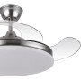 JARDIN202 - LED Ceiling Fan with 4 Blades 3500-4000-6500K Timer, 6 Speeds, Retractable Blades | Rate (White)