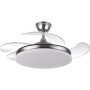 JARDIN202 - LED Ceiling Fan with 4 Blades 3500-4000-6500K Timer, 6 Speeds, Retractable Blades | Rate (White)