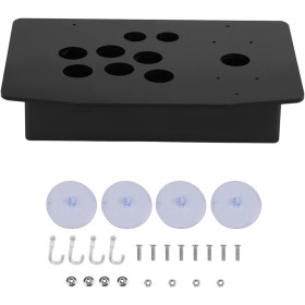 Lazmin Acrylic Joystick Panel, Black DIY Acrylic Panel and Slanted Cases Replacement Set for Game