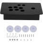 Lazmin Acrylic Joystick Panel, Black DIY Acrylic Panel and Slanted Cases Replacement Set for Game