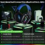 WESEARY WG1 Cascos Gaming Inalambricos, Auriculares Gaming Inalambricos para PS5, PS4, PC, Switch, Sonido Estéreo Auriculares