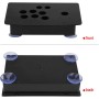 Lazmin Acrylic Joystick Panel, Black DIY Acrylic Panel and Slanted Cases Replacement Set for Game