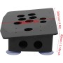 Lazmin Acrylic Joystick Panel, Black DIY Acrylic Panel and Slanted Cases Replacement Set for Game
