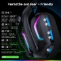 WESEARY WG1 Cascos Gaming Inalambricos, Auriculares Gaming Inalambricos para PS5, PS4, PC, Switch, Sonido Estéreo Auriculares