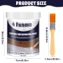 Funmo 300g Recubrimiento impermeable transparente,impermeabilizante azulejos,sellador transparente,revestimiento