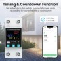 Disyuntor inteligente Tuya ZigBee/WiFi, interruptor de pantalla LED co