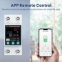 Disyuntor inteligente Tuya ZigBee/WiFi, interruptor de pantalla LED co