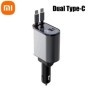 Xiaomi-cargador retráctil 4 en 1 para coche, dispositivo de carga rápi
