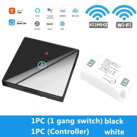 GERMA-interruptor de luz táctil con WiFi para el hogar, módulo de relé