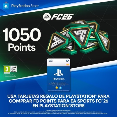 10 € Tarjeta Regalo de PlayStation Store I 1.050 puntos FC I Código de descarga para PS4/PS5 I Cuenta española