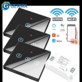 GERMA-interruptor de luz táctil con WiFi para el hogar, módulo de relé
