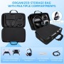 Bolsa de transporte a prueba de golpes para PS5 pro, Bolsa de hombro Funda de viaje protectora portátil para accesorios de mando