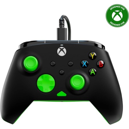 Turtle Beach Rematch Core Ghost Camo Negro/Amarillo - Mando con Cable - con Licencia para Xbox Series XS, Xbox One y PC -