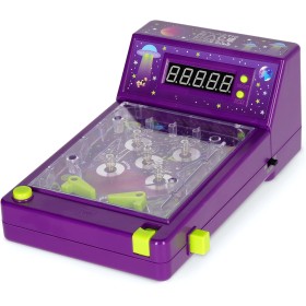 Legami - Flipper Arcade - Galactic Race, Vintage Game with Double Control Levers, Electronic Marker, Sounds and Lights, Powered