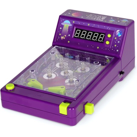 Legami - Flipper Arcade - Galactic Race, Vintage Game with Double Control Levers, Electronic Marker, Sounds and Lights, Powered
