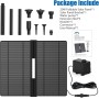 AISITIN Fuente Solar Jardin Exterior 20W de Bricolaje Última Actualización Bomba de Agua Solar Plegable Jardín Estanque, Fuente