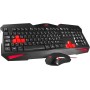 Mars Gaming MCPX, Combo Gaming 3en1 con Teclado H-Mech Iluminado, Ratón Ultraligero 10000 dpi con Software y Alfombrilla XXL,