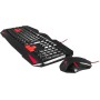 Mars Gaming MCPX, Combo Gaming 3en1 con Teclado H-Mech Iluminado, Ratón Ultraligero 10000 dpi con Software y Alfombrilla XXL,