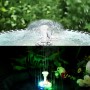 Boadw Fuente Solar LED con Panel Solar de 7W Incorporado 5000 Mah con 10 Estilos de Fuente para Jardines, Juegos acuáticos,
