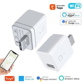 Tuya Smart Micro USB Adaptador Switch 5V, WiFi Mini USB Adaptador de c
