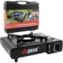 Camping Gas Portatil con Bombona, Pack Hornillo + 4 Cartuchos, Hornillo Camping Gas Portátil, Cocinal, Infernillo, Fogareiro
