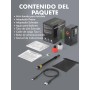 GPUTEK Bomba De Bicicleta Eléctrica, Bomba De Aire Portátil De Alta Presión De 120 PSI para Bicicletas Pequeñas con Medidor