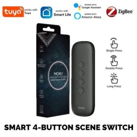 Tuya ZigBee3.0 interruptor de escena inteligente 4 botones portátil in