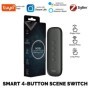 Tuya ZigBee3.0 interruptor de escena inteligente 4 botones portátil in