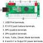 EG STARTS Zero Delay USB Encoder para PC Juegos Controller para Arcade Joystick Mame Jamma Parts (5Pin Joystick + Happ Push