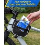 Beanewone Parches Bicicleta, Kit Repara Pinchazos Bicicleta con 18Parches, 2 Soluciones de Goma, Palanca para Neumáticos y Lima