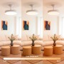 DUPI COSMOS Ceiling Fan with LED Light | Silent DC Motor | Summer and Winter Function | 6 Speeds | Programmable | Retractable