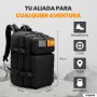 unycos - Mochila Táctica Militar45Lcon Sistema Molle, Tela Oxford 900D Resistente, Bolsillos para 3 Días de Emergencias, Caza,