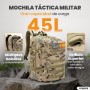 unycos - Mochila Táctica Militar45Lcon Sistema Molle, Tela Oxford 900D Resistente, Bolsillos para 3 Días de Emergencias, Caza,