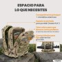 unycos - Mochila Táctica Militar45Lcon Sistema Molle, Tela Oxford 900D Resistente, Bolsillos para 3 Días de Emergencias, Caza,