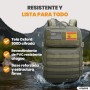 unycos - Mochila Táctica Militar45Lcon Sistema Molle, Tela Oxford 900D Resistente, Bolsillos para 3 Días de Emergencias, Caza,