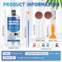 Kit de Reparación de Bañera Blanco, Kit Reparacion Plato Ducha Resina, Reparador Bañera Blanco, Kit Reparacion Baldosas para