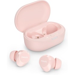 PHILIPS TAT1209PK Auriculares True Wireless con Bluetooth - Auriculares pequeños, Gran Valor, un Sonido Natural con Graves