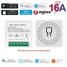 Tuya Zigbee 3,0 Mini interruptor inteligente DIY Control de vía hogar 