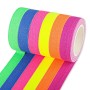 Baroce 6 Rollos Adhesiva Fluorescente, Neón Gaffer Tape, 5 M X 15 mm Cinta Adhesiva Decorativa para Fiesta Neon, Cumpleaños,
