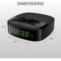 Philips Radiodespertador R3205/12 FM Radio (Alarma Dual, Temporizador, Diseño Compacto, Radio Digital FM, Batería de Reserva),