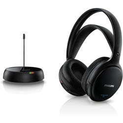 Philips SHC5200 Auriculares TV Inalámbricos, Supraaurales HiFi (Altavoz 32 mm, Transmisión Inalámbrica por FM, Banda Interior