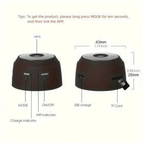 Mini cámara inalámbrica A9 con WiFi, grabadora de vídeo, grabadora de 