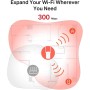 MERCUSYS MW300RE - Repetidor Wi-Fi N300Mbps, Dos potentes Antenas externas, Amplificador, Indicador de señal Inteligente, WPS,