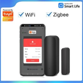 Sensor de puerta WiFi o Zigbee, Sensor de alerta abierto de puerta de 