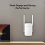 MERCUSYS MW300RE - Repetidor Wi-Fi N300Mbps, Dos potentes Antenas externas, Amplificador, Indicador de señal Inteligente, WPS,