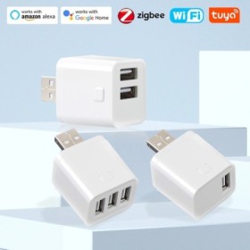 Tuya WiFi inteligente/Zigbee Micro 1 2 3 interruptor adaptador USB 5V 